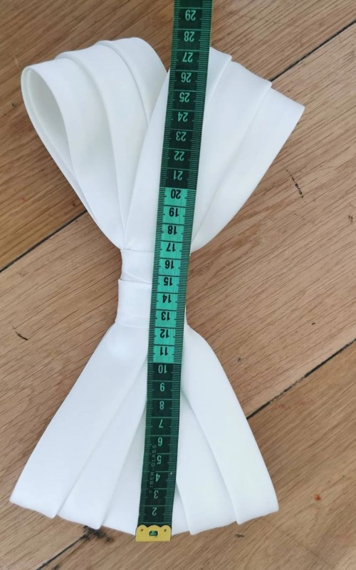 detachable pleated wedding dress bow back bow sash duchess satin