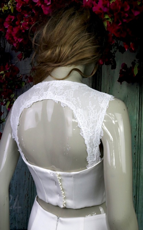 italian lace detachable bridal straps keyhole back floral lace wedding dress straps ivory white