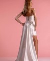 detachable satin wedding train beaded lace bridal train long