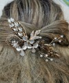 Vintage Gold Crystal Hair Comb