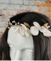 Handmade Flowers Pearl Tiaras Crown
