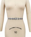 Bridal sash belt with a lavender and clear crystal appliqué that ties at the back in a bow