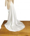 detachable satin wedding train beaded lace bridal train long