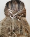 Vintage Gold Crystal Hair Comb
