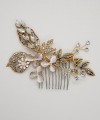 Vintage Gold Crystal Hair Comb