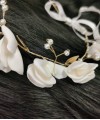 Handmade Flowers Pearl Tiaras Crown