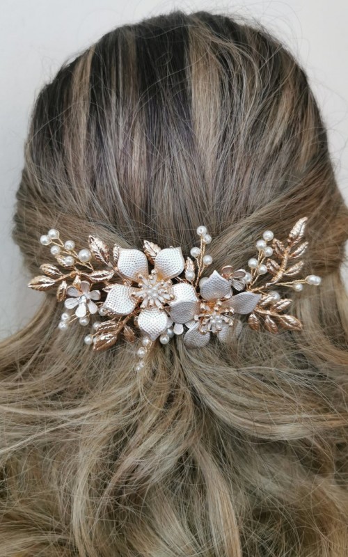 Gold Wedding Hair Comb
