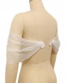 detachable off shoulder tulle sleeves two layer soft tulle wedding dress sleeves ivory