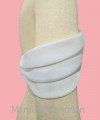 detachable off shoulder three layer organza straps light ivory wedding dress straps