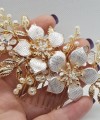 Gold Wedding Hair Comb