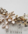 Vintage Gold Crystal Hair Comb