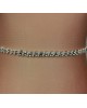 Hand made Rhinestone Crystals & Pearls belt