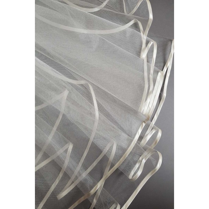 Fingertip Veil Two Layer