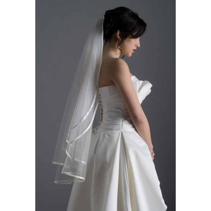 Fingertip Veil Two Layer