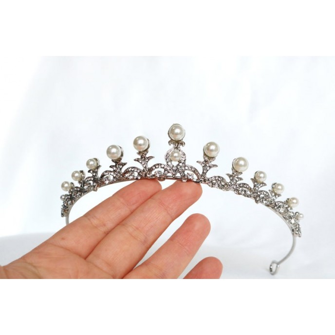 Silver Bridal Crown