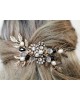 Antique Gold Crystal Hair Comb