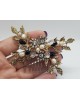 Antique Gold Crystal Hair Comb