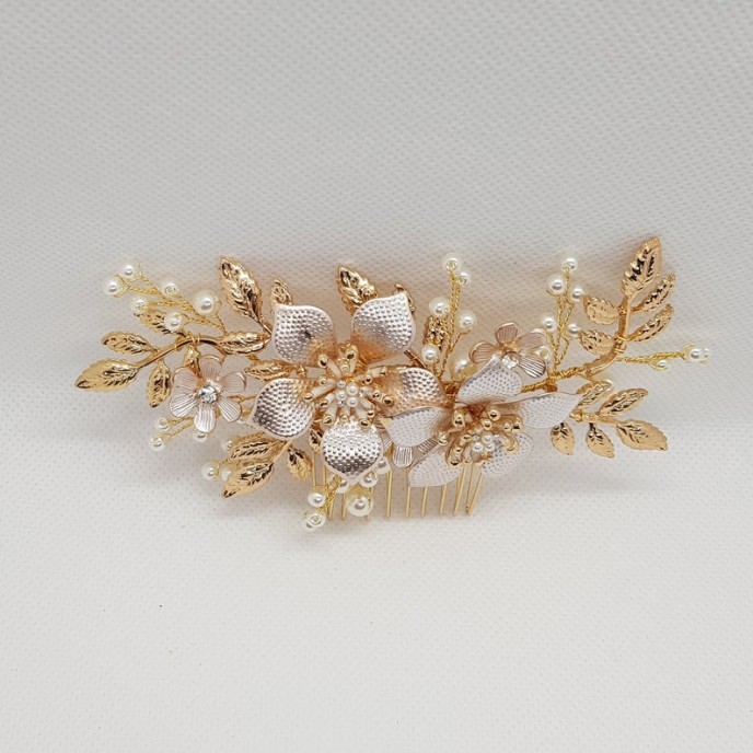 Gold Wedding Hair Comb