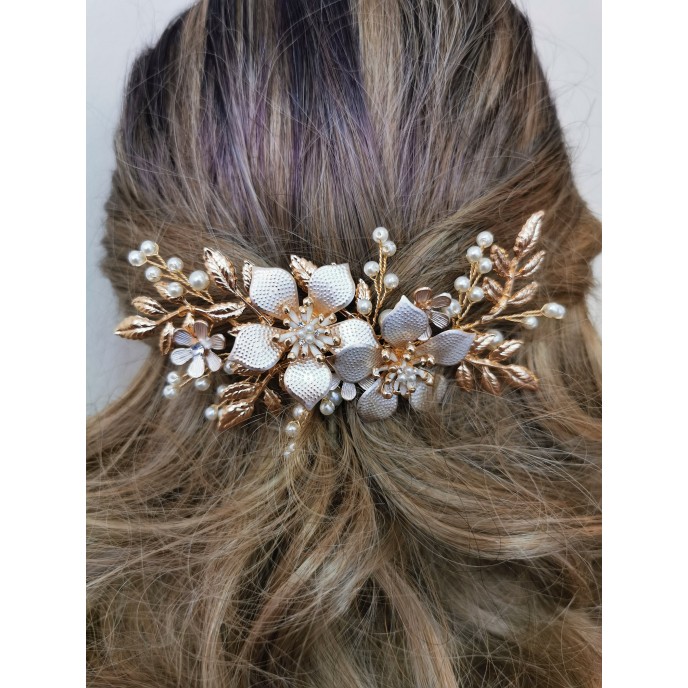 Gold Wedding Hair Comb