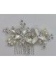 Silver Wedding Hair Comb