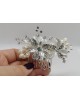Silver Wedding Hair Comb