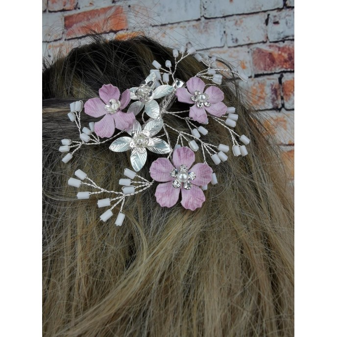 Floral Wedding Hair Clip