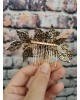 Antique Gold Crystal Hair Comb