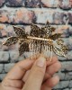 Antique Gold Crystal Hair Comb