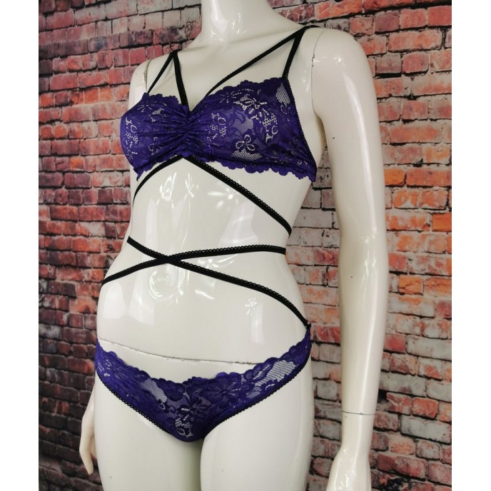 Sexy Lingerie Set, Dark Purple
