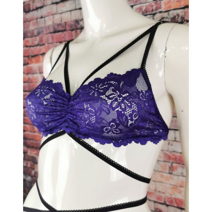 Sexy Lingerie Set, Dark Purple