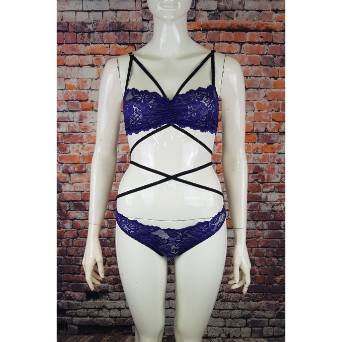 Sexy Lingerie Set, Dark Purple