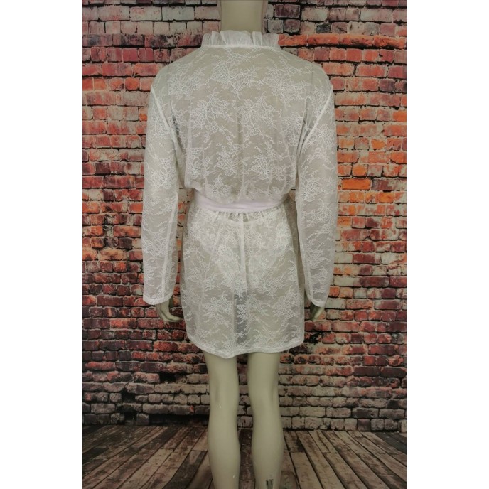 White Lace Robe