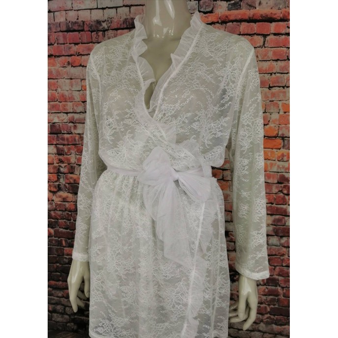 White Lace Robe