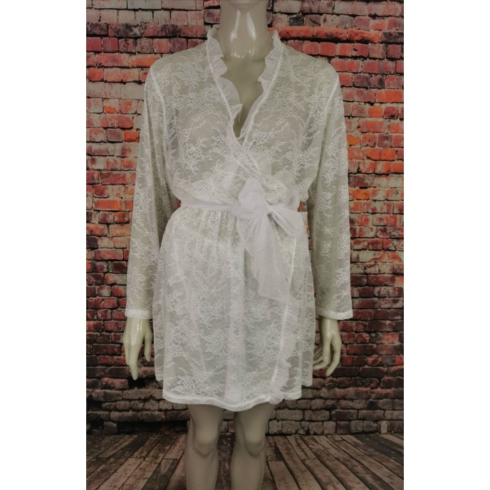 White Lace Robe