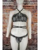 Black and white Sexy Lingerie Set