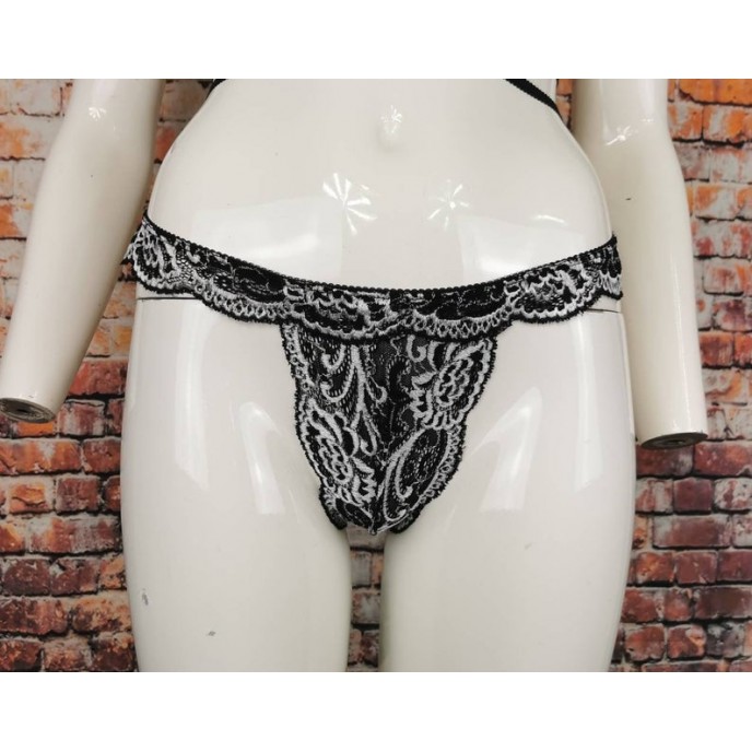 Black and white Sexy Lingerie Set
