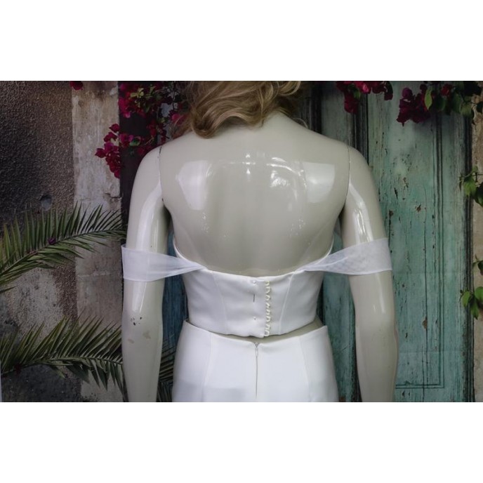 Soft Italian Tulle Detachable Sleeves for Wedding Dress