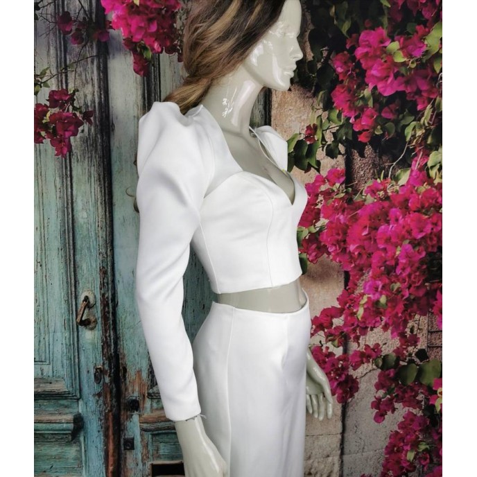 Detachable wedding dress sleeves