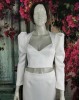Detachable wedding dress sleeves
