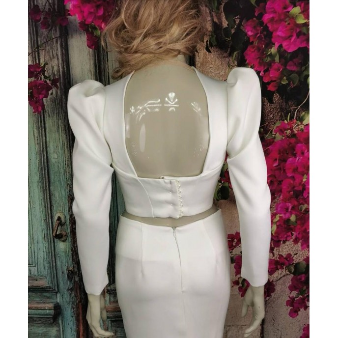 Detachable wedding dress sleeves
