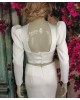 Detachable wedding dress sleeves