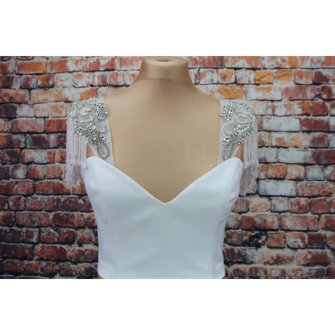 Wedding Dress Crystal sleeves