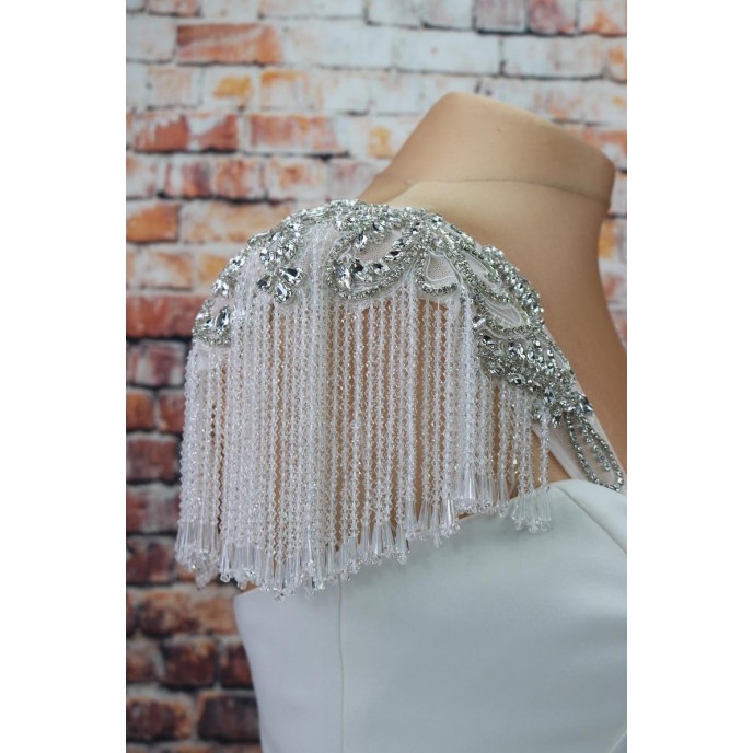 Wedding Dress Crystal sleeves