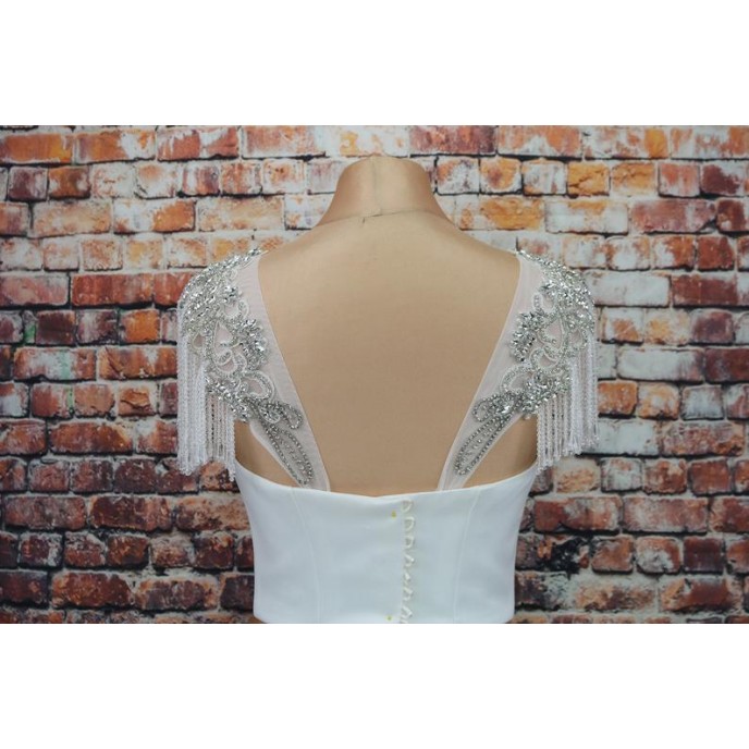 Wedding Dress Crystal sleeves