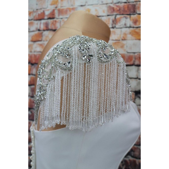 Wedding Dress Crystal sleeves