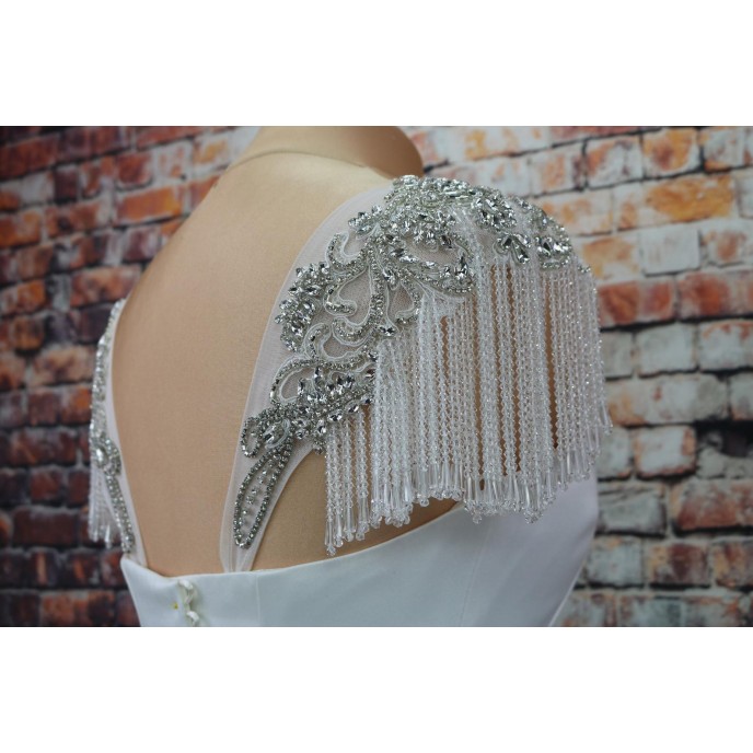 Wedding Dress Crystal sleeves