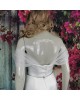 Glitter Tulle Wedding Dress Detachable Straps