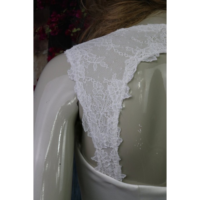 Fine Italian Lace Detachable Sleeves for Wedding Dress