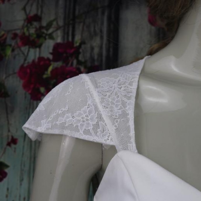 Detachable Wedding Dress STRAPS with cup sleeves