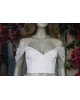 Pearls tulle detachable wedding dress sleeve
